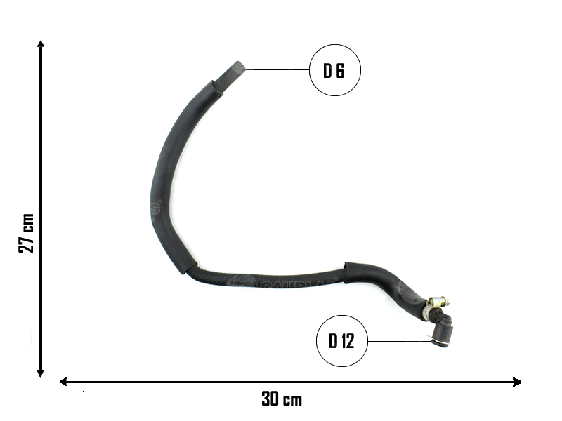 CAUPLAS MANGUERA CIRCULACION DE AIRE VW VENTO OEM:1K0133778AG