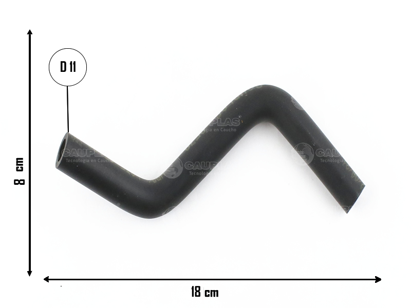 CAUPLAS MANGUERA CIRCULACION DE AIRE FIAT IDEA II LINEA I PALIO IV/V PUNTO I SIENA IV/V STRADA II  =YACO 4139