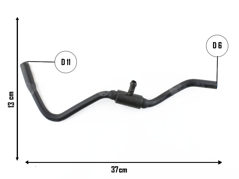 CAUPLAS MANGUERA DESCARGA DE GASES PEUGEOT PARTNER I OEM:1180F5