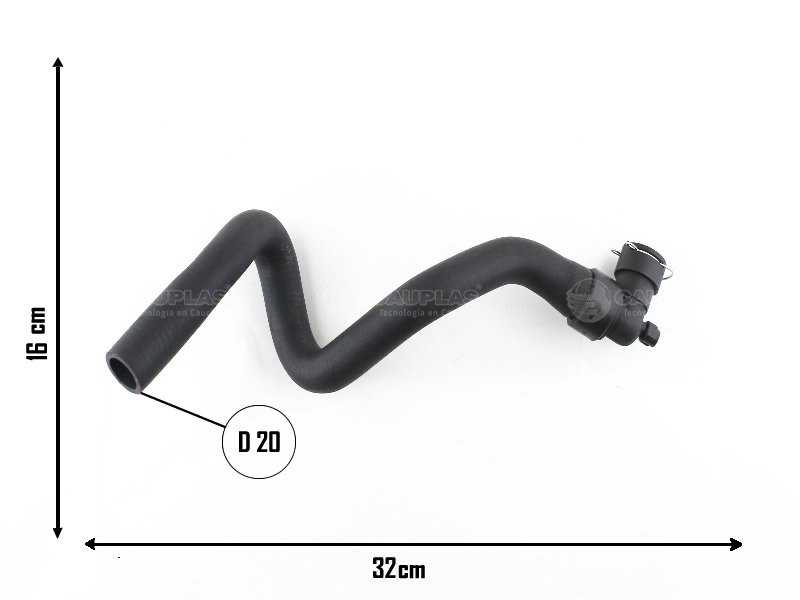 CAUPLAS MANGUERA CALEFACTOR ENTRADA P307 308 C4/C4 PICASSO OEM:6466CK =YACO 4512