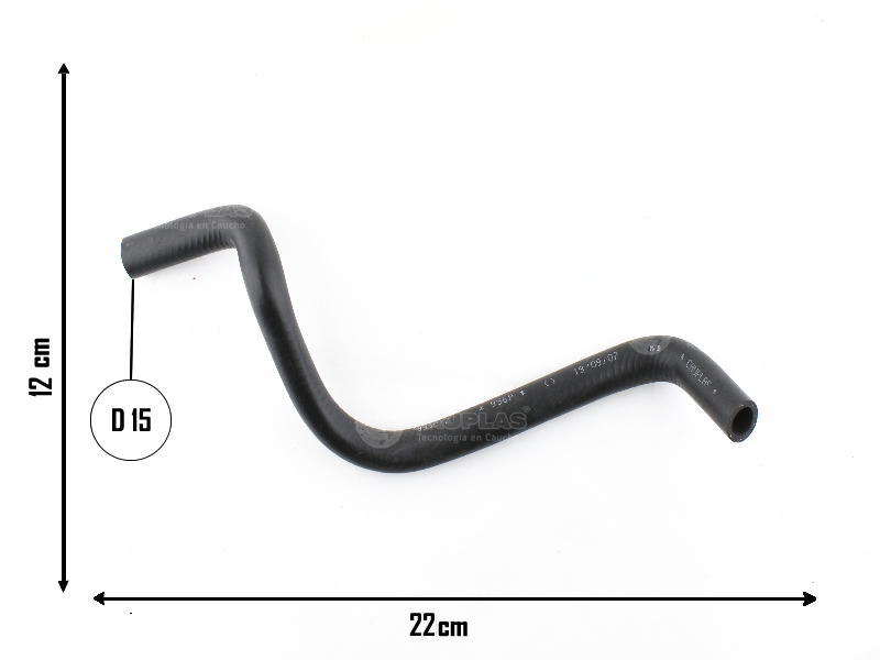 CAUPLAS MANGUERA CALEFACTOR ENTRADA PEUG 505 OEM:6458800