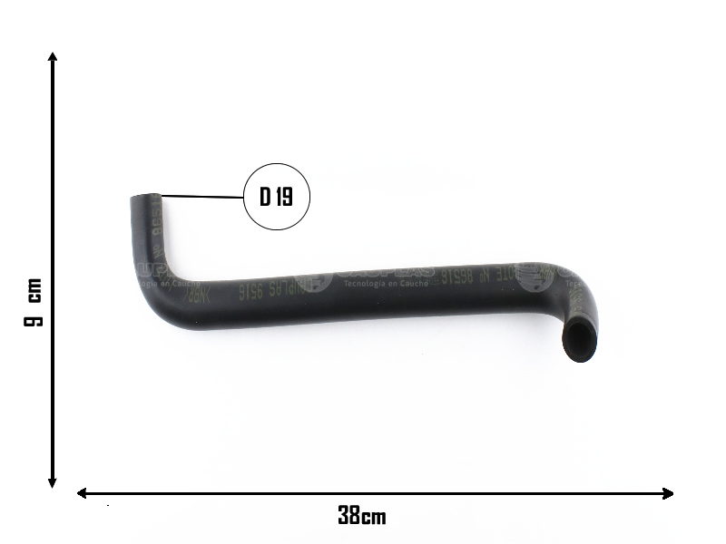 CAUPLAS MANGUERA ENTRADA TAPON Y FILTRO DE ACEITE PEUG 505 OEM:1192380 =YACO 12