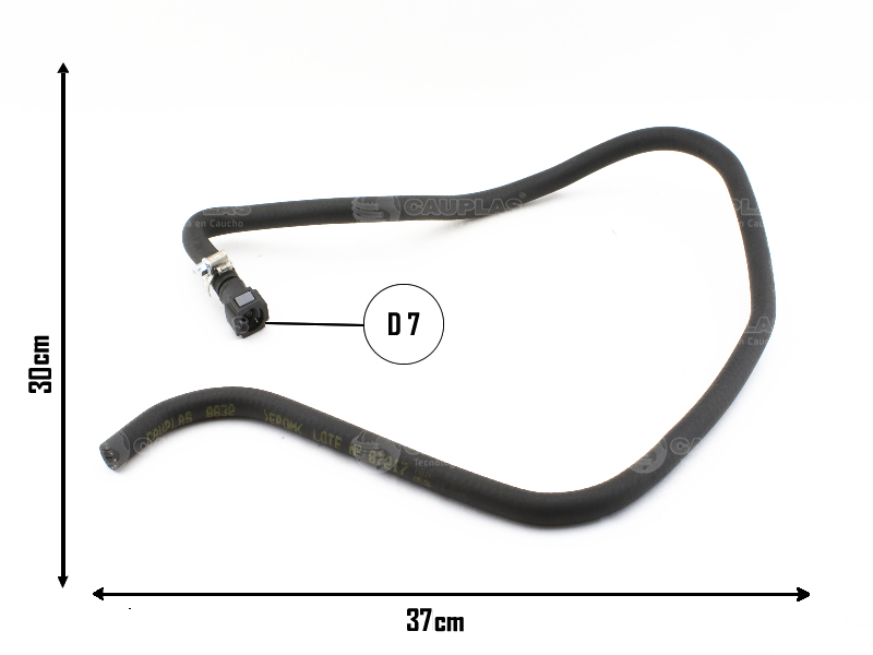 CAUPLAS MANGUERA VASO DE EXPANSION FIAT 500 OEM:51818248 =YACO 4153