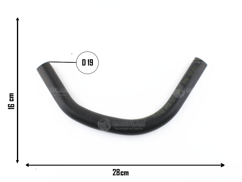 CAUPLAS MANGUERA CIRCULACION DE AIRE FIAT 147 II DUNA FIORINO I =YACO 2579