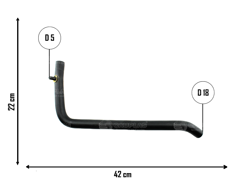 CAUPLAS MANGUERA REFRIGERACION PEUGEOT 505 =YACO 931/1240
