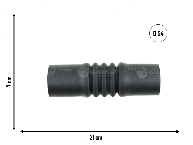 CAUPLAS MANGUERA TOMA DE AIRE FIAT 147 II FIORINO I  =YACO 2777