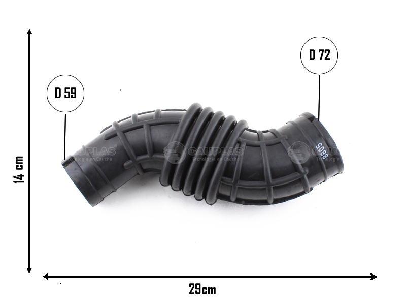 CAUPLAS MANGUERA FILTRO DE AIRE FIAT DUCATO OEM:1321182080