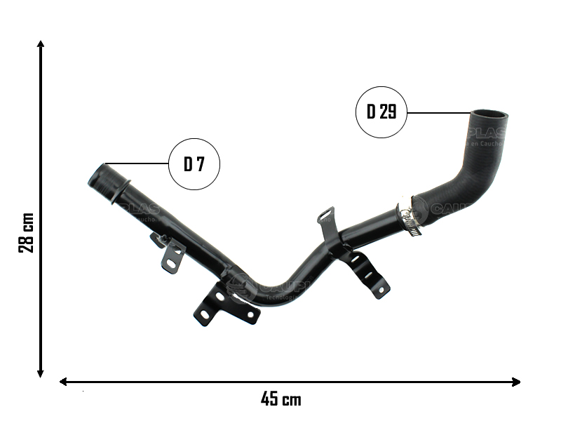 CAUPLAS MANGUERA FLUJO DE AGUA PEUGEOT 307 OEM:1351CK