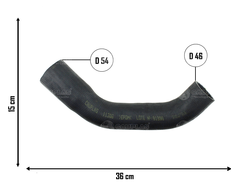 CAUPLAS MANGUERA CIRCULACION DE AIRE FORD TRANSIT IV OEM:CC116C646BL