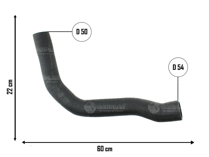 CAUPLAS MANGUERA INTERCOOLER SALIDA FIAT DUCATO II