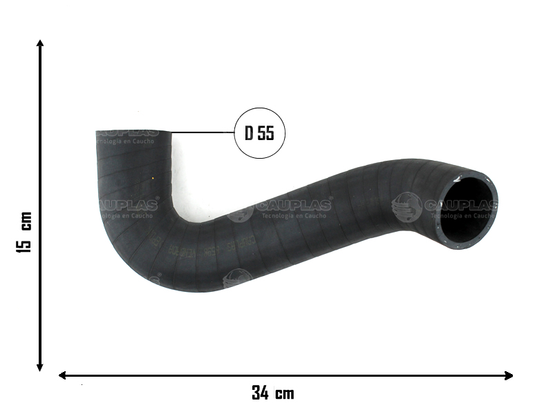 CAUPLAS MANGUERA INTERCOOLER ENTRADA FIAT DUCATO II OEM:1360001080 =YACO 4451