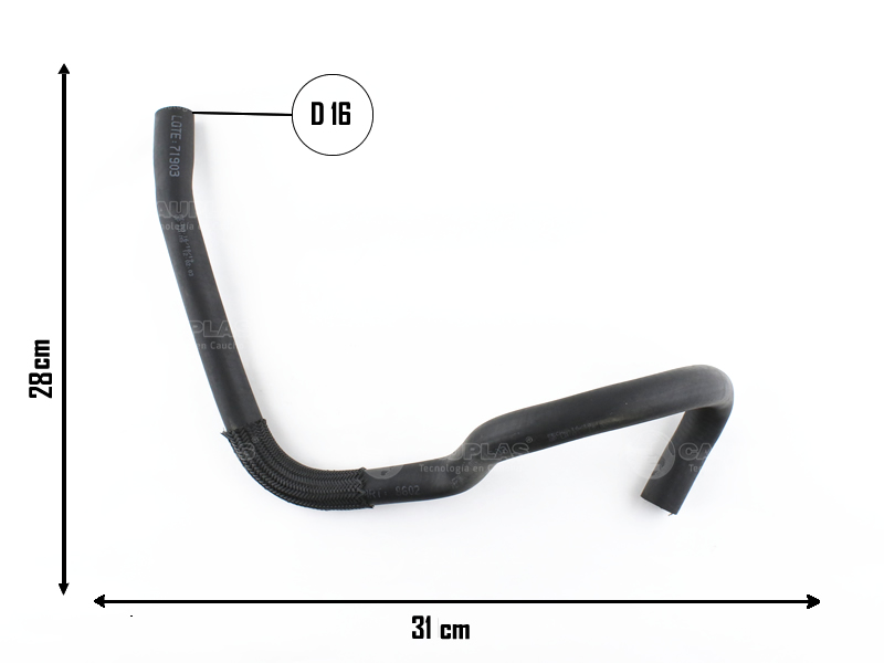 CAUPLAS MANGUERA VASO DE EXPANSION FIAT DUCATO II OEM:1359792080 =YACO 4400