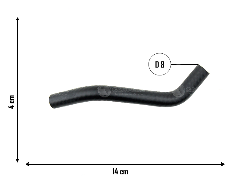 CAUPLAS MANGUERA PASO DE AGUA TOYOTA HILUX V OEM:1629600000000000