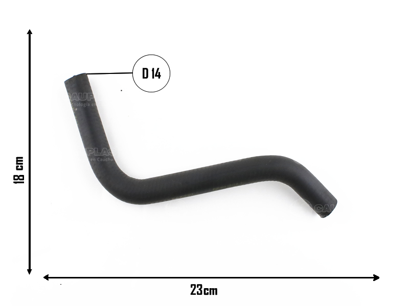 CAUPLAS MANGUERA PASO DE AGUA VW FOX OEM: 5Z0121109T