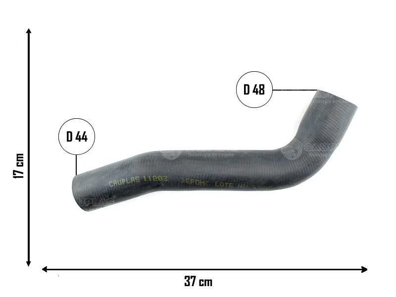 CAUPLAS MANGUERA RADIADOR SUPERIOR FORD CARGO OEM:AC458260BA