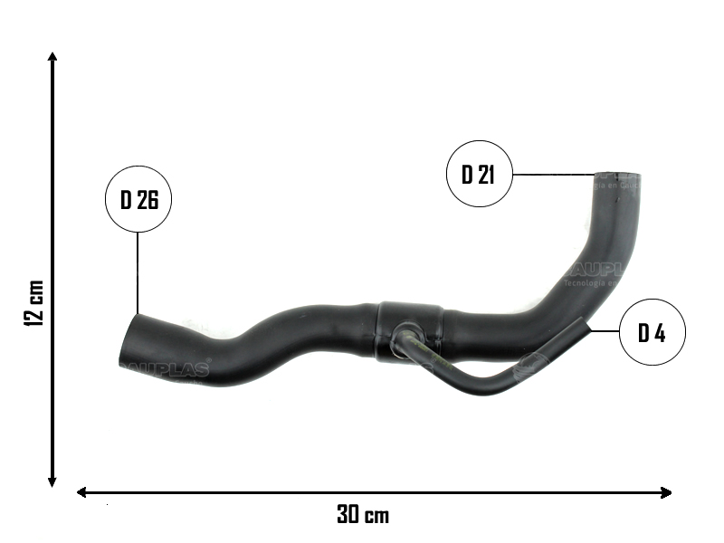 CAUPLAS MANGUERA DESCARGA DE GASES VW GOL IV OEM:030103493DL