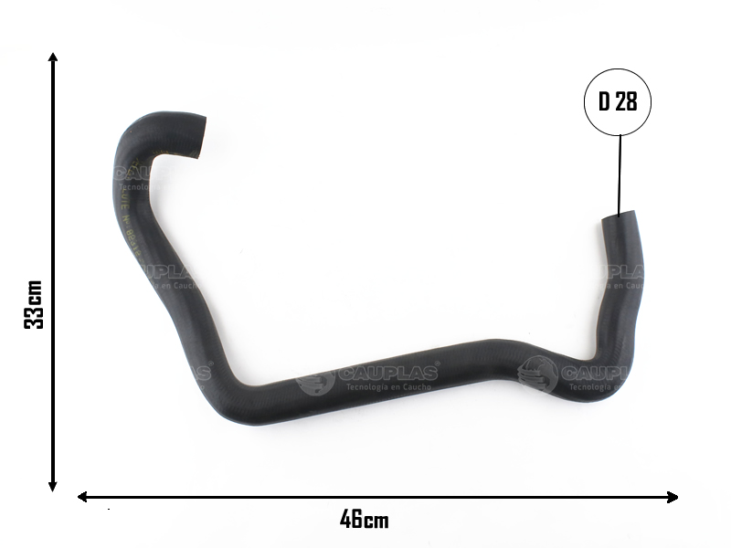 CAUPLAS MANGUERA RADIADOR INFERIOR P106 OEM 1351V4 =YACO 2976