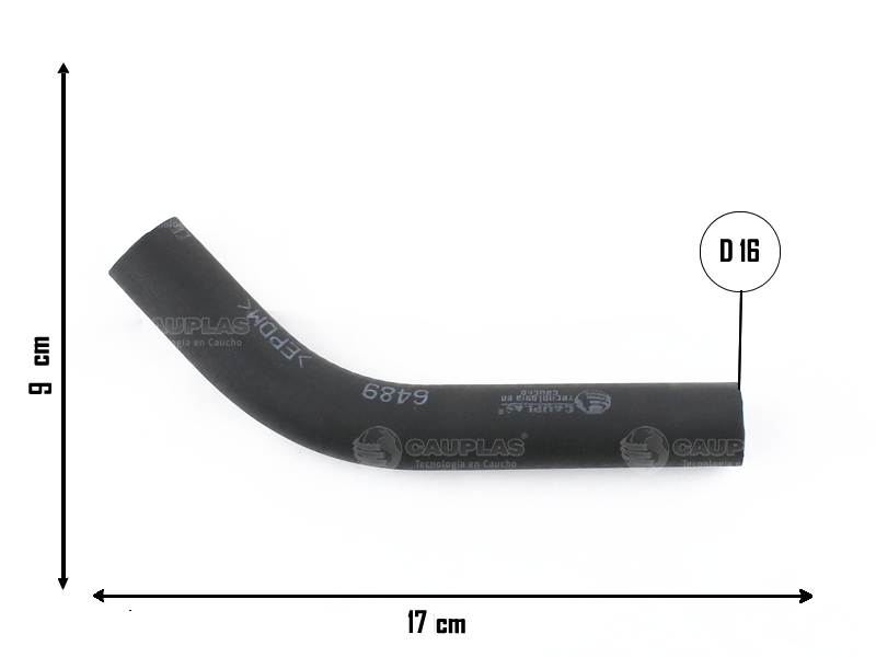 CAUPLAS MANGUERA CALEFACTOR ENTRADA RENAULT 6 OEM:7700519400 =YACO 683