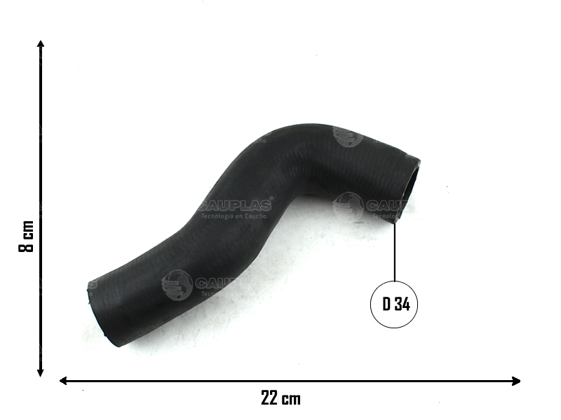 CAUPLAS MANGUERA RADIADOR INFERIOR FIAT 125 OEM:4189189 =YACO 710