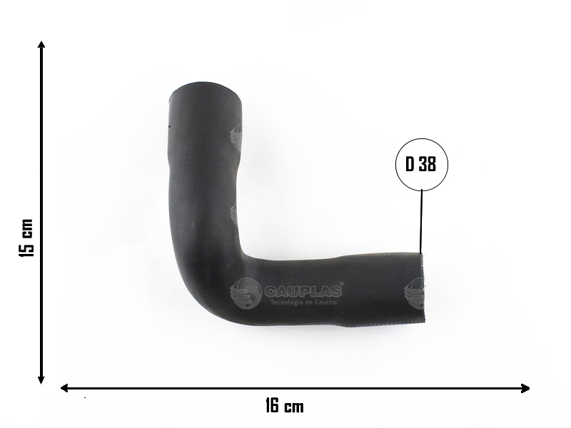 CAUPLAS MANGUERA RADIADOR INFERIOR P404 OEM:1350150 =YACO 477