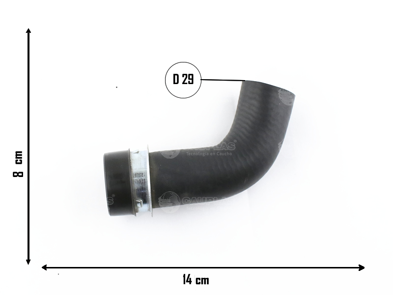 CAUPLAS MANGUERA RADIADOR INFERIOR PEUGEOT 406
