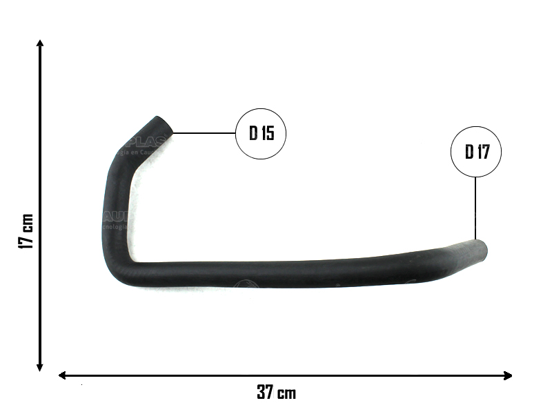 CAUPLAS MANGUERA RADIADOR INFERIOR PEUGEOT 406