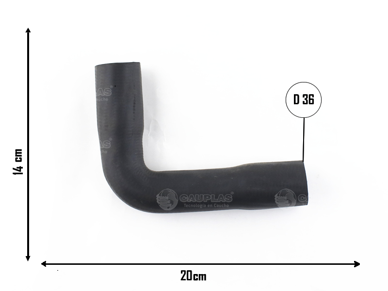 CAUPLAS MANGUERA RADIADOR INFERIOR PEUG 504