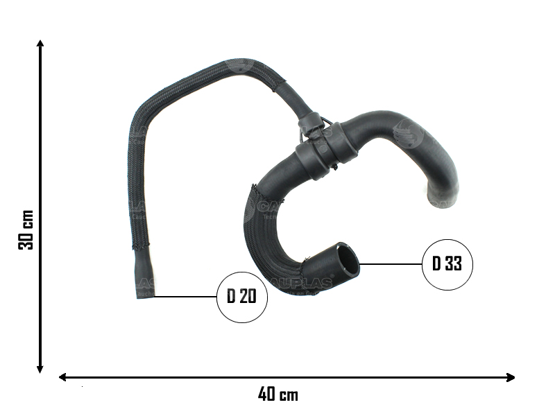 CAUPLAS MANGUERA RADIADOR INFERIOR FIAT LINEA II PUNTO II OEM:51973055