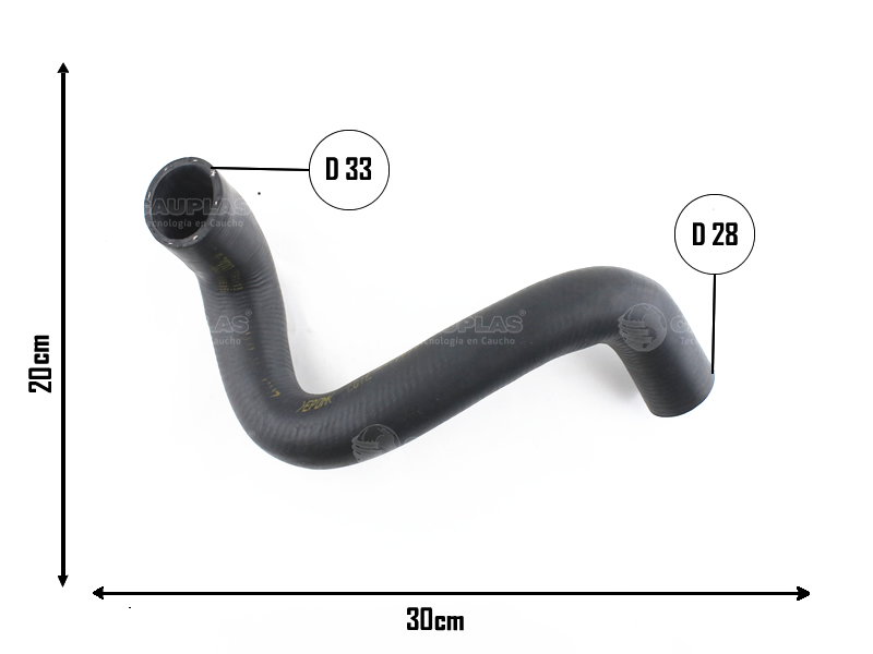 CAUPLAS MANGUERA RADIADOR INFERIOR FIAT PUNTO I OEM:51791034