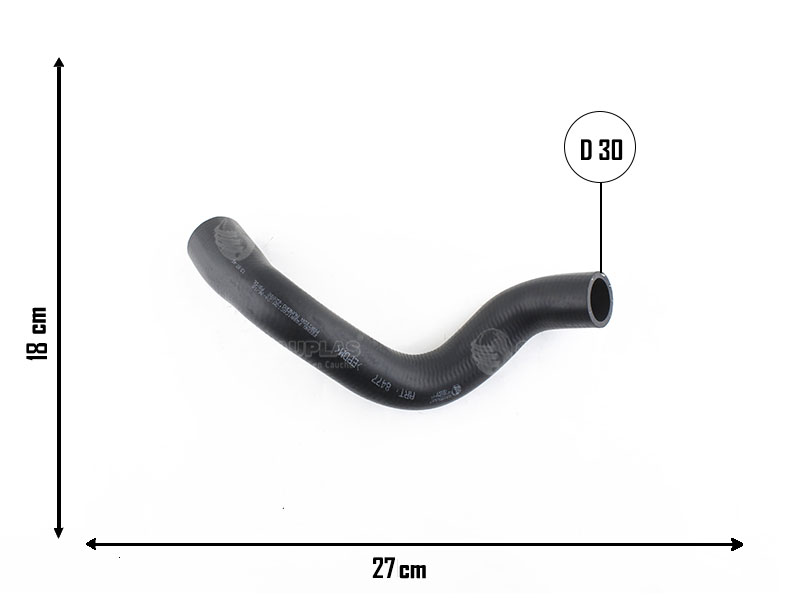 CAUPLAS MANGUERA RADIADOR INFERIOR FIAT PUNTO I  =YACO 3771