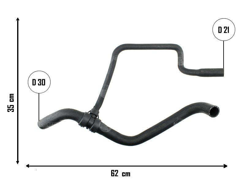 CAUPLAS MANGUERA RADIADOR INFERIOR FIAT TIPO  =YACO 1795