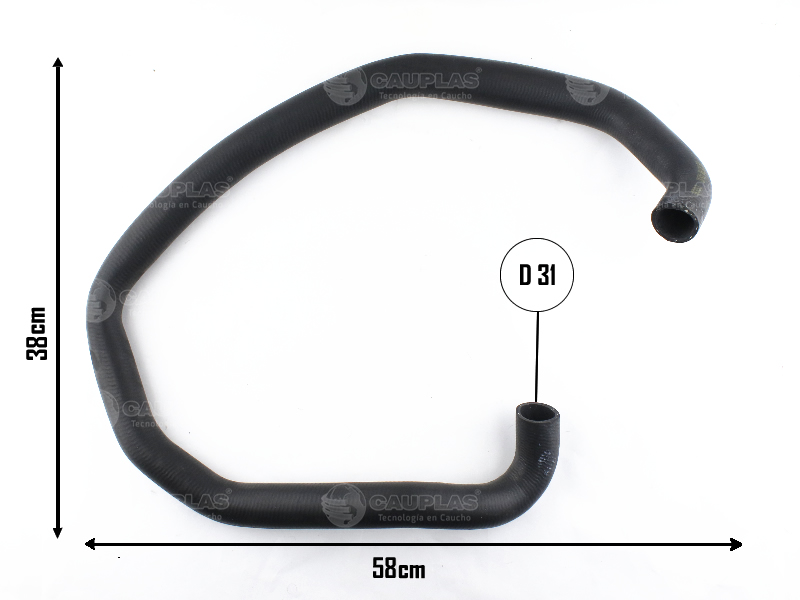 CAUPLAS MANGUERA RADIADOR INFERIOR FORD TRANSIT III
