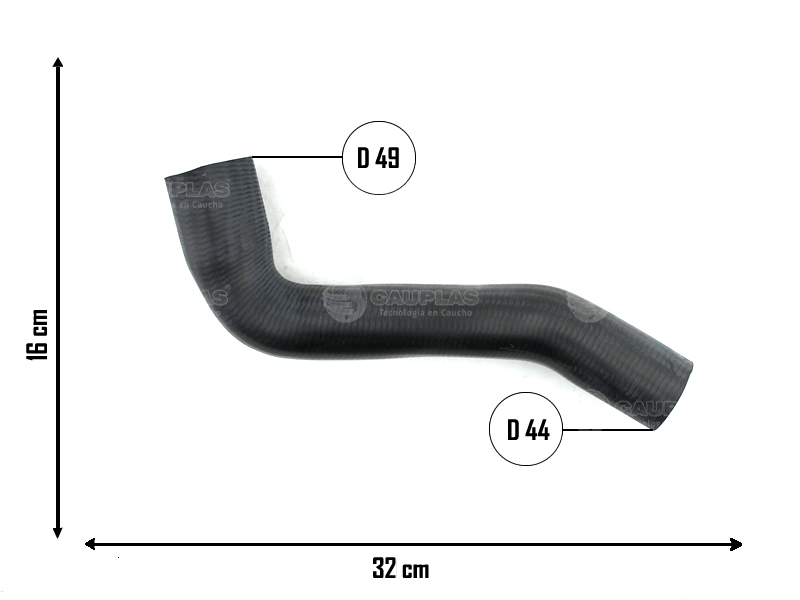 CAUPLAS MANGUERA RADIADOR SUPERIOR FORD CARGO OEM:4C458260BD
