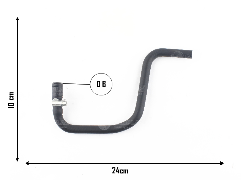 CAUPLAS MANGUERA RADIADOR SUPERIOR FIAT 147 II