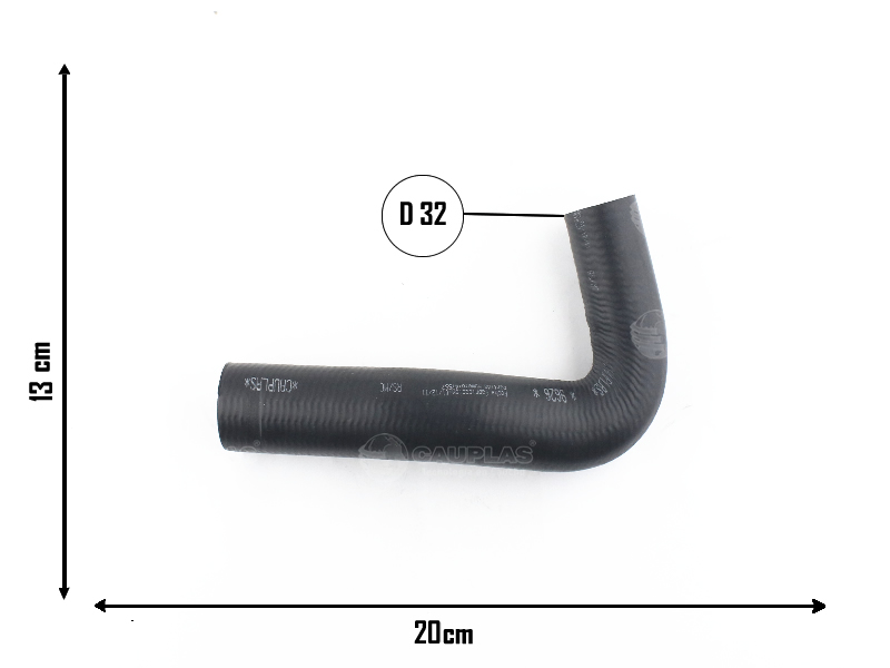 CAUPLAS MANGUERA RADIADOR SUPERIOR FIAT 147 II FIORINO I OEM:7501321 =YACO 158/1625
