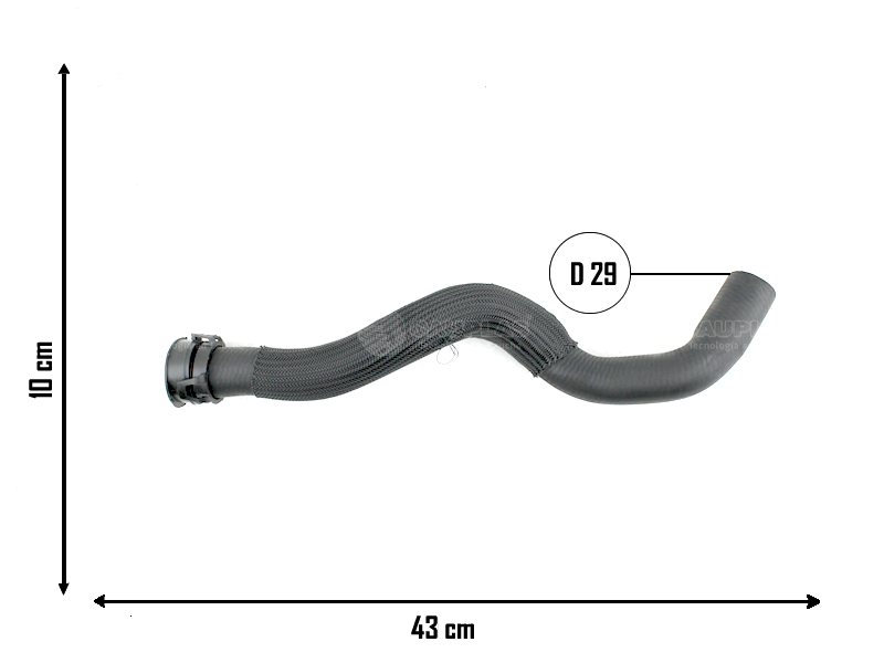 CAUPLAS MANGUERA RADIADOR SUPERIOR PEUGEOT 405 OEM:1343H40 =YACO 2225