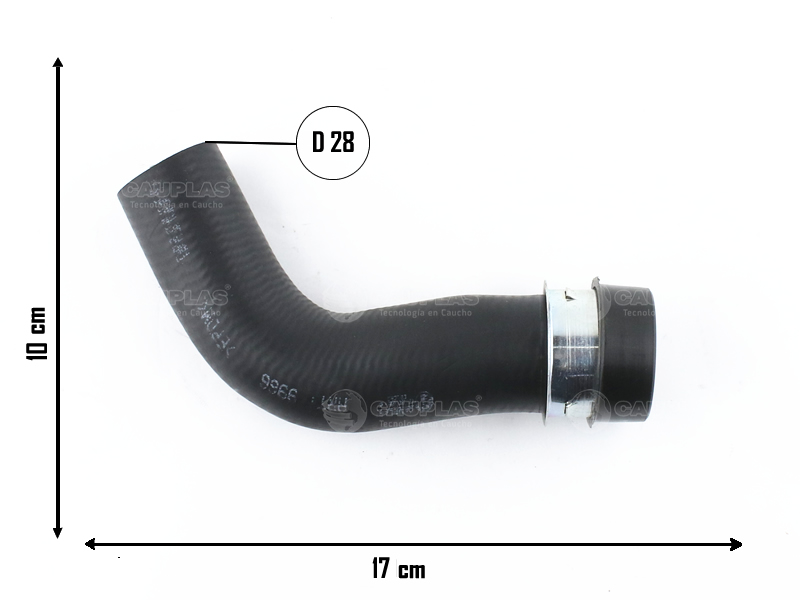 CAUPLAS MANGUERA RADIADOR SUPERIOR PEUGEOT 406 OEM:1343P5