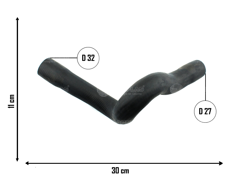 CAUPLAS MANGUERA RADIADOR SUPERIOR PEUGEOT 406 OEM:1343X90