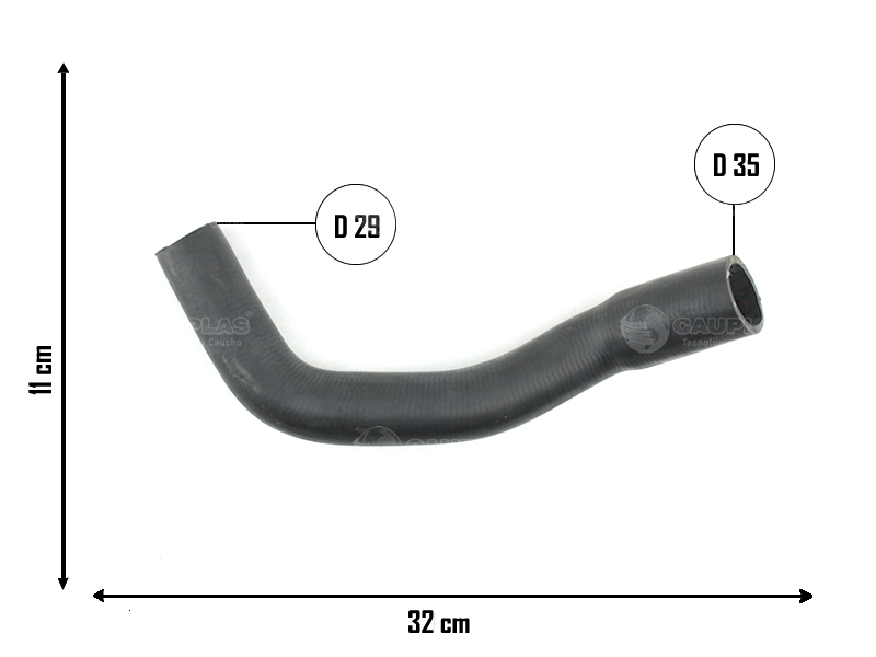 CAUPLAS MANGUERA RADIADOR SUPERIOR PEUGEOT 505 OEM:1343510 =YACO 1194