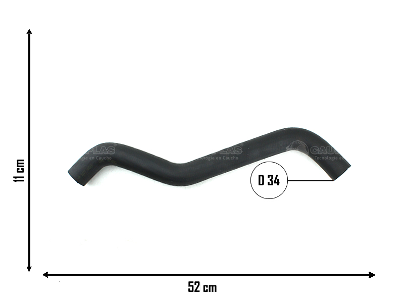 CAUPLAS MANGUERA RADIADOR SUPERIOR  CITROEN JUMPER I PEUG BOXER I/II