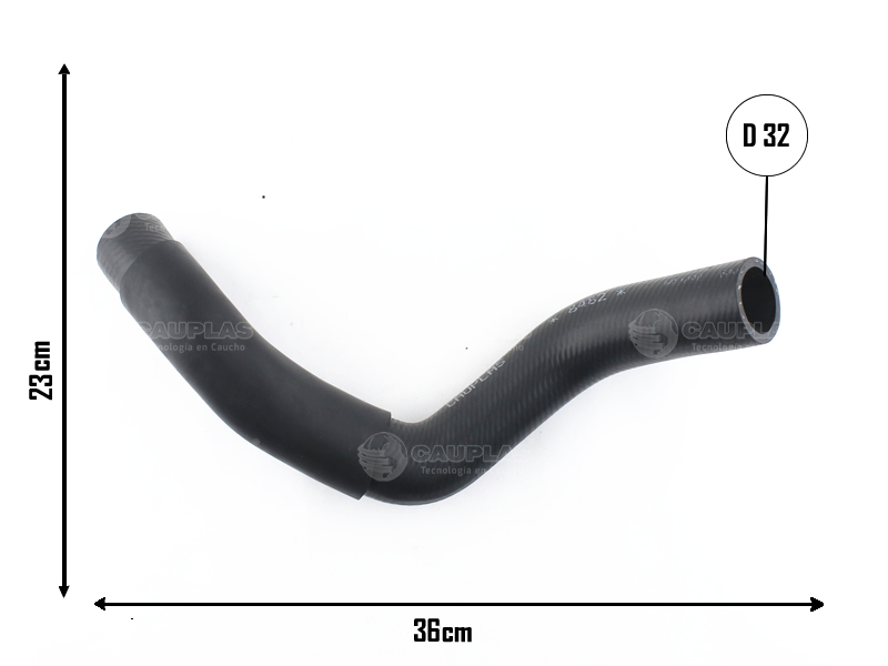 CAUPLAS MANGUERA RAD SUP MAREA 1.6 99/07