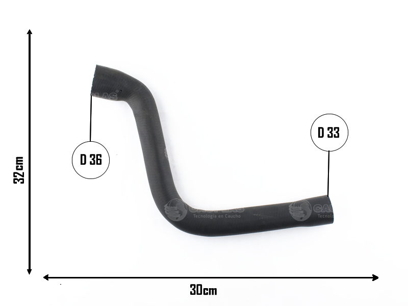 CAUPLAS MANGUERA RADIADOR SUPERIOR PEUGEOT PARTNER I OEM:1343X4