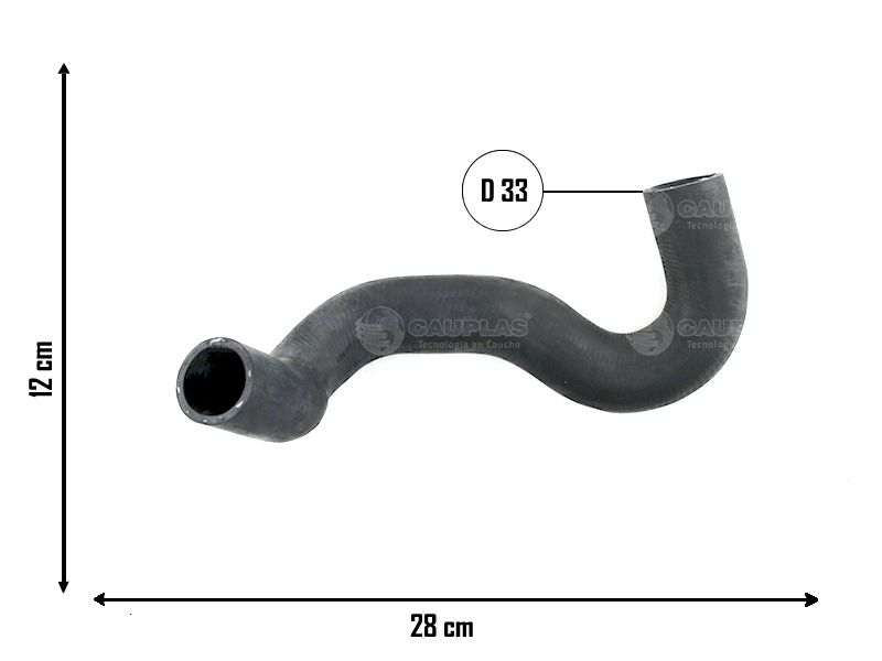 CAUPLAS MANGUERA RADIADOR SUPERIOR FORD TRANSIT IV OEM:1814740  BK318260DA