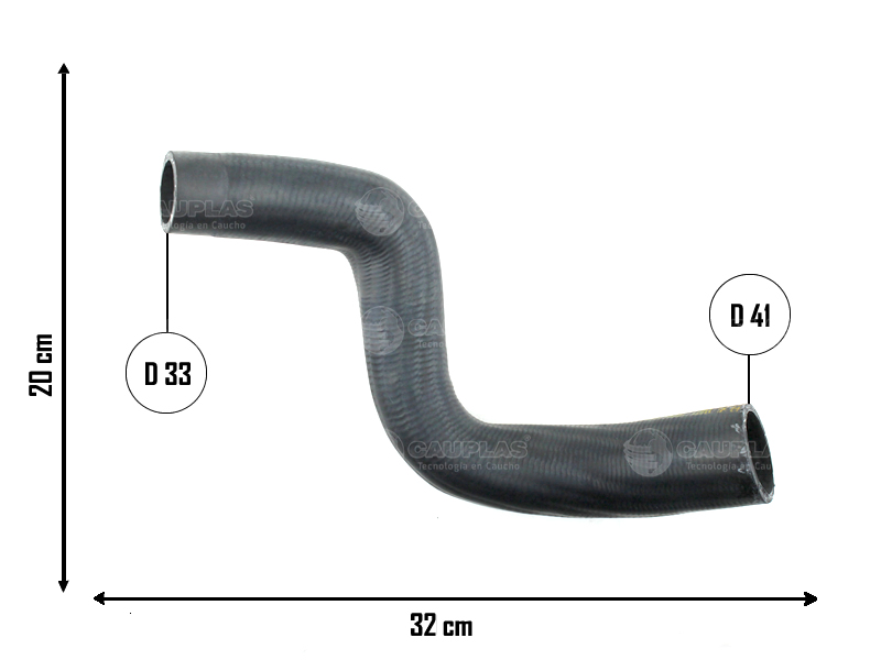 CAUPLAS MANGUERA RADIADOR SUPERIOR FORD TRANSIT I OEM:7405463