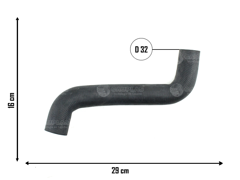 CAUPLAS MANGUERA RADIADOR SUPERIOR FIAT FIORINO II OEM:50009527