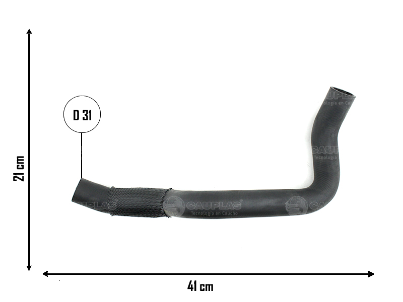 CAUPLAS MANGUERA RADIADOR SUPERIOR FORD TRANSIT IV OEM:6C118B274CA