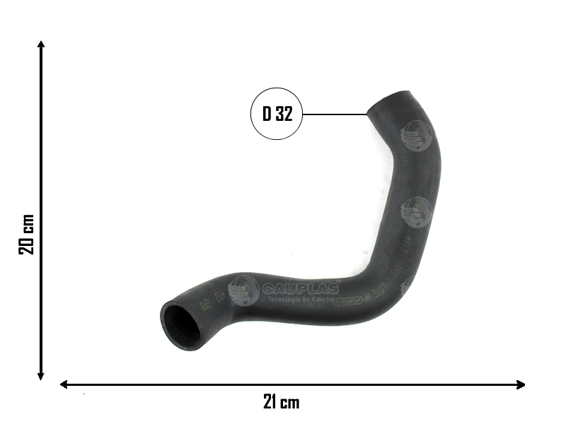 CAUPLAS MANGUERA RADIADOR INFERIOR CHEVROLET ASTRA II OEM:90573220 =YACO 2436