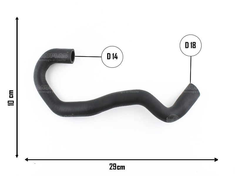 CAUPLAS MANGUERA RAD DE ACEITE RETORNO ZAFIRA ASTRA II OEM:9157129 =YACO 2440