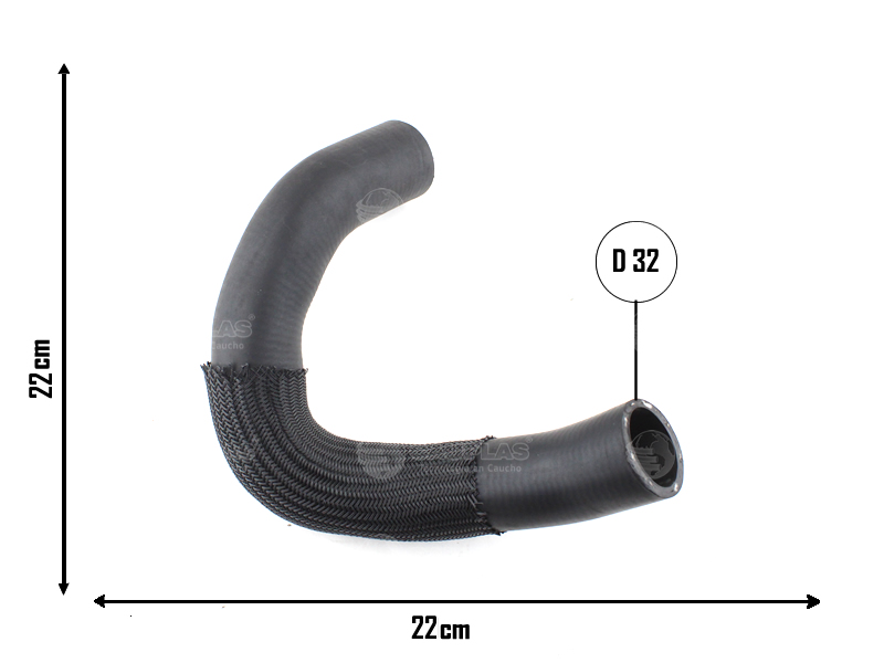CAUPLAS MANGUERA RADIADOR INFERIOR CHEVROLET TRACKER 1.2 TURBO 20/23 OEM: 26220304
