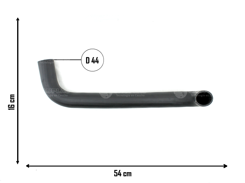CAUPLAS MANGUERA RADIADOR INFERIOR F100 OEM:XC358B273CC